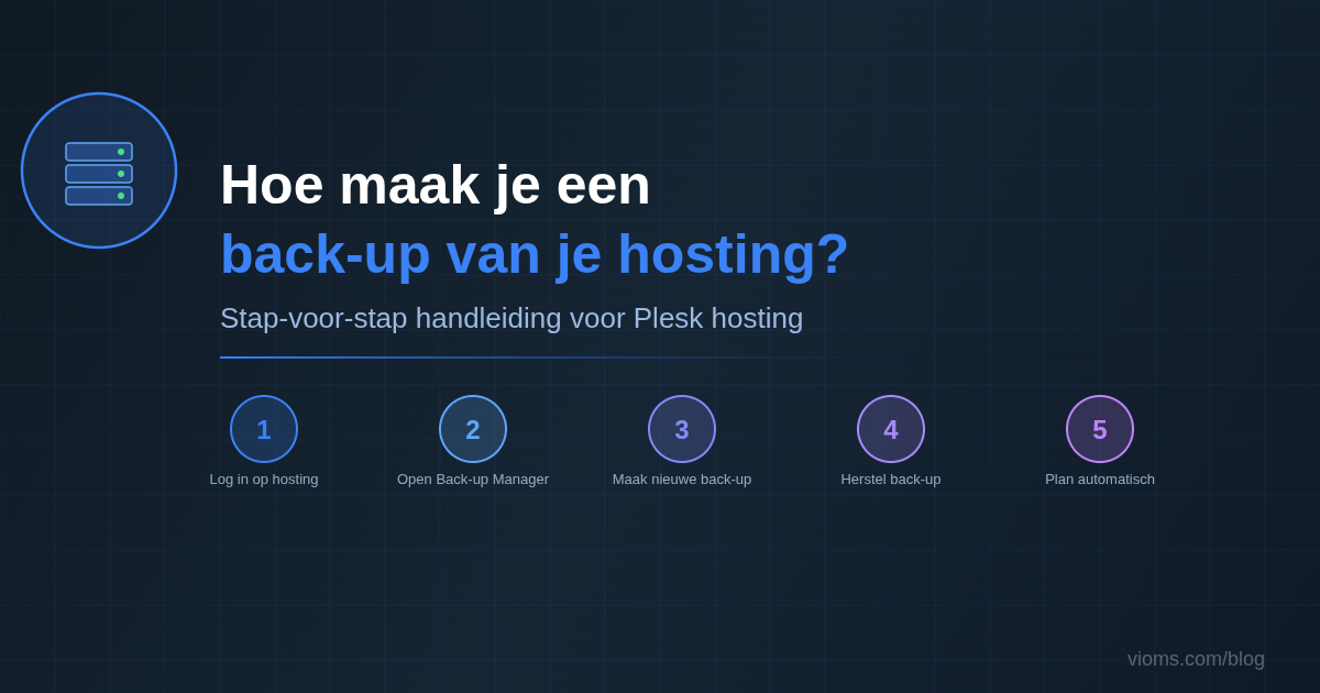 Hoe maak je een back-up van je hostingomgeving?